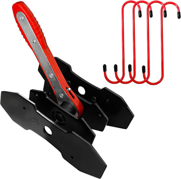 Brake caliper compression tool set with spreader plates and hangers